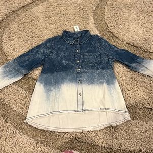 Kidpik denim long sleeve shirt